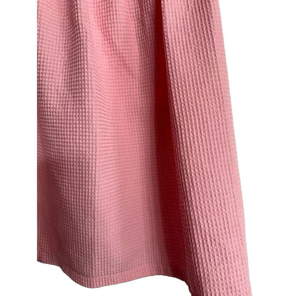 Chakir Turkish Linens Waffle Spa Body Wrap Towel Pink L One Size